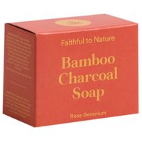 Faithful to Nature Bamboo Charcoal Soap Rose Geranium